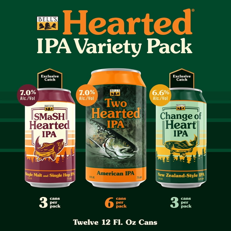 Bell's Hearted Variety Pack Craft IPA Cans 12 fl oz 7% ABV 12 Pack