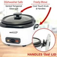 thumbnail image 3 of Brentwood 8-Cups Uncooked/16-Cups Cooked Electric Rice Cooker with Measuring Cup and Spatula, White, RC-5016W, 3 of 5