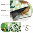 thumbnail image 2 of St. Patrick's Day Kitchen Runner Rug 2.7x5 Washable Runners for Hallway Non Slip Green Gnomes Gold Coin Beer Shamrock Stripes Large Area Rug Indoor Floor Carpet for Bathroom Laundry Entryway Bedroom, 2 of 8