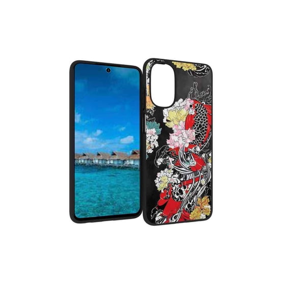 Japanese-4 Phone Case, Degined for Moto G 5G 2022 Case Men Women, Flexible Silicone Shockproof Case for Moto G 5G 2022