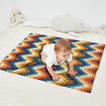 thumbnail image 2 of Orange Geometric Pattern Blanket,Comfortable Soft Flannel Throw Blanket,All Season,Warm Lightweight Blankets for Sofa Bed Couch Living Room Chair,30"x40", 2 of 4