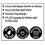 (3 pack) Parent's Choice Non-Spill Soft Spout Sippy Cup, Blue, Unisex, 9 fl oz