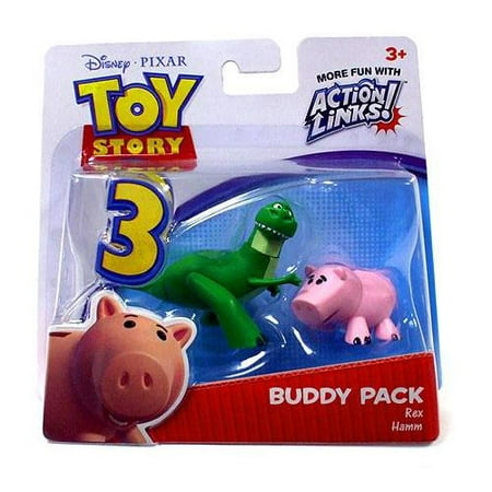 Toy Story 3 Action Links Buddy Pack Rex & Hamm Mini Figure 2-Pack