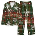 thumbnail image 7 of HOMBOM Pajamas Sets for Women Christmas Funny Long Sleeve Tops and Long Pants Christmas Comfort Adults Outfits Green, 7 of 7