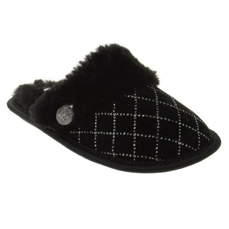 Badgley Mischka Little Kids Girls' Slippers - Black, 3