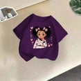 thumbnail image 4 of Ugoldhm Girls Summer Shirts Cute Print Short Sleeve Crew Neck Tee Tops Kids Casual Clothes Size 3-12, 4 of 4