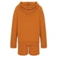 thumbnail image 3 of ICHUANYI Clearance Women's Set Tracksuit Pullover TWO Piece SportSets Long Sleeved Hoodies Sports Fashion Shorts Set Long Sleeved Hooded Suit(Orange, L) ICHUANYI WER2023080806895, 3 of 5
