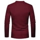 thumbnail image 5 of pstuiky camisetas de manga larga para hombre, Camisa informal de moda para hombre, con cuello en V y mangas, transpirable salir tops l, 5 of 7