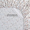 thumbnail image 3 of Twin Size Sheet Set Paisley Printed Bed Sheets for Single Bed Piece Microfiber Fitted Sheet with ” Deep Pocket & Straps Patterned Bedding Sheets & Pillowcase Set, 3 of 8