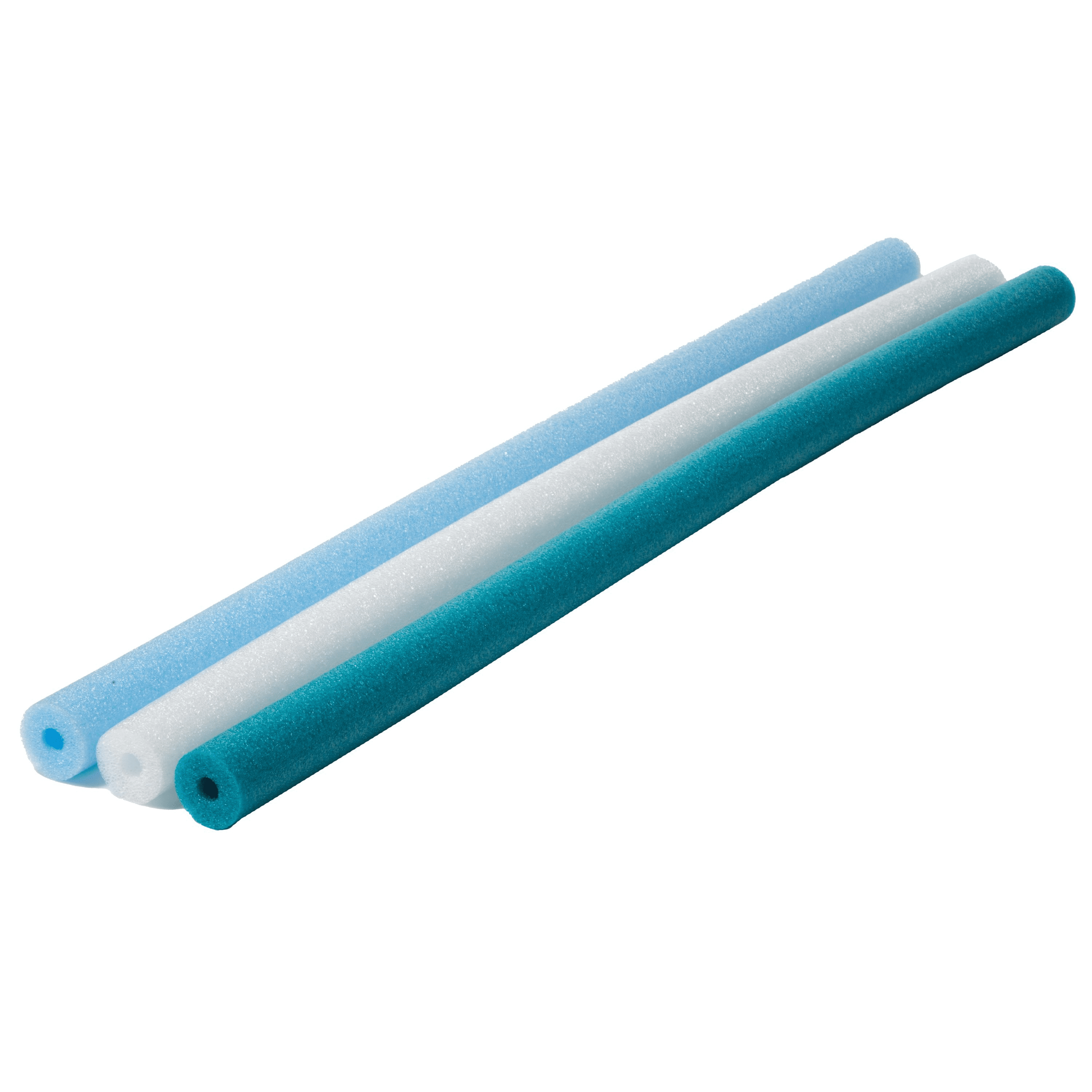 In The Swim 40-Pack, 2-Inch Diameter Standard Pool Noodles – Soft Large Foam Noodles for Extra Buoyancy - Floating Training Device, Exercise Aid, Pool Toy - 50 Inches Long - 3 Shades of Blue 1057473