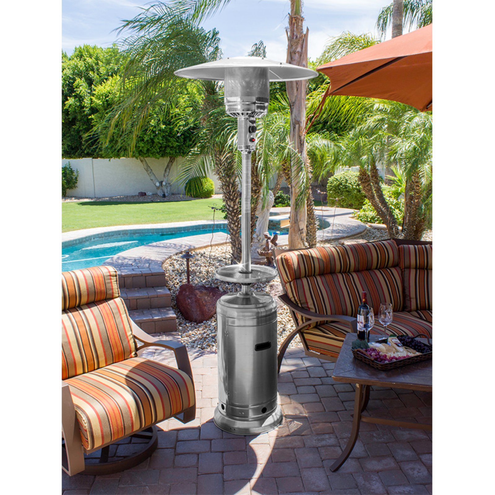 Hiland Patio Heater HLDS01-W-BS Propane 48000 BTU Stainless Steel - image 3 of 4
