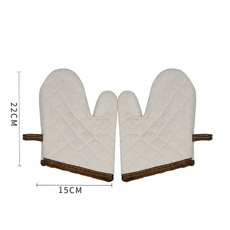 

1Pair Oven Mitt Anti-Scald Heat Resistant Kitchen Oven Gloves Baking Gloves