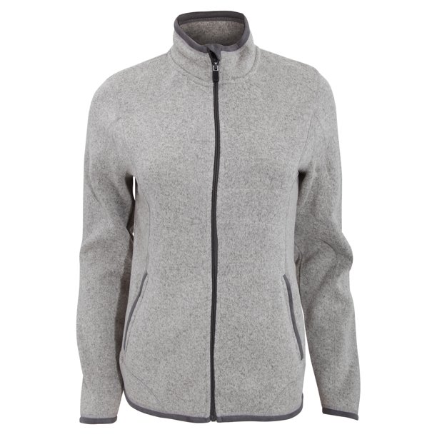 Tee Jays - Chaqueta con cremallera larga modelo Aspen para mujer (Gris jaspeado) Tee Jays UTBC3333_greymelange