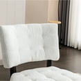 thumbnail image 3 of White Accent Chair With Generous Seat Padding - Offers Comfort Boucle Oversized Chair, And Stylish, For Various Rooms, 27w X 31d 34h,, 3 of 6