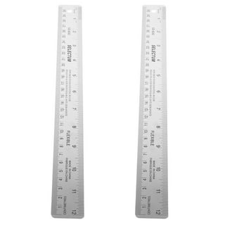 POWERTEC 71213 Anodized Aluminum Straight Edge Ruler  Metal Straightedge  Machined Flat to Within 0.001” Over Full 18 inch 