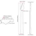 thumbnail image 4 of ZLight Guitar Neck 22 Frets 25.5inch Maple Wood Dot Inlay Solid Smooth Musical Instrument Body Handle Necks Accessories, 4 of 6