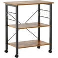 thumbnail image 4 of SOGES 3-Tier Kitchen Baker's Rack Utility Microwave Oven Stand Kitchen Cart Island Brown, 4 of 7