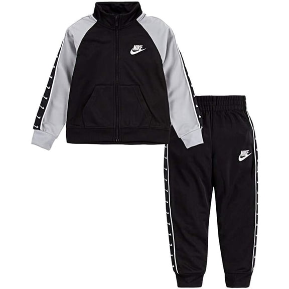 Nike Boys Swoosh Tricot Taping 2 Piece Set Black76g343-023/Grey 2T