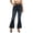 Grey, variant on Women's Flared Jeans with Sparkle Embroidery - High Waisted Water Washed Denim Pockets Bootcut Yoga Pants Slim Fit Casual Trousers for Summer (Black/XXL)