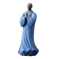 thumbnail image 3 of Estatua de Buda Pequeño, Adorno de Escritorio, Centro de Mesa, Tallado a Mano, Cerámica azul, 3 of 9