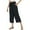 Black, variant on Womans Pants Wide Leg Straight Baggy Pants Capris Pants Casual Outfits Soft Pants Cute Pants for Women