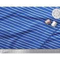 thumbnail image 3 of Soimoi Blue Cotton Voile Fabric Vertical Stripe Print Fabric by the Yard 42 Inch Wide, 3 of 3