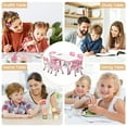 thumbnail image 7 of 2025 New Kids Table and 6 Chairs Set with Storage Box, Height Adjustable Toddler Table and Chair Set for Ages 2-10, Graffiti Desktop, Non-Slip Legs, Children Activity Table for Daycare Classroom Home, 7 of 7