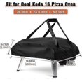 thumbnail image 2 of Ooni Koda 16 Pizza Oven Cover, Waterproof Weatherproof Carry Bag, Black, 66x60x22cm, 2 of 5
