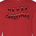 thumbnail image 4 of Inktastic Merry Christmas with Strange Lights Long Sleeve T-Shirt, 4 of 5