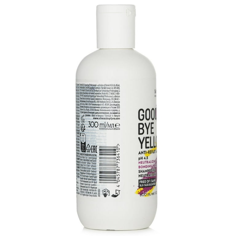 pH Schwarzkopf 10.1 Goodbye Yellow 4.5 Shampoo, Neutralizing oz