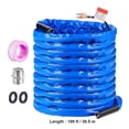 thumbnail image 3 of KFFKFF 100ft RV Heated Hose, Corrugated Cover for Freeze Protection to -45°F, Self-regulating, 5/8" Inner Diameter with 3/4" GHT Adapter, Free of Lead and BPA, 3 of 9