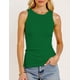 thumbnail image 2 of Camiseta sin Mangas AURUZA de Tirantes Cruzados Acanalada para Mujer Verde Talla M, 2 of 7