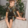 thumbnail image 4 of Balery Streamside Meditating Fox Conjunto de Pijama Infantil de Manga Corta con Estampado – Ropa de Dormir de Algodón Suave-Medium, 4 of 6