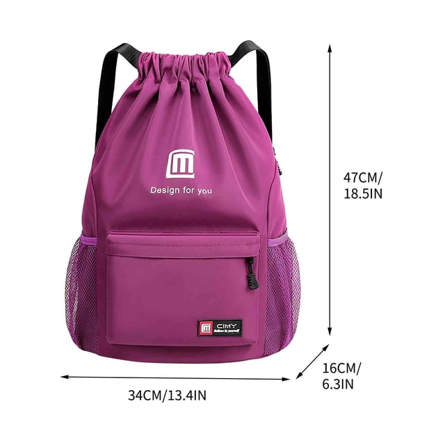 Birdeem Large Capacity Sports Drawstring Shoulder Bag Travel Backpacks