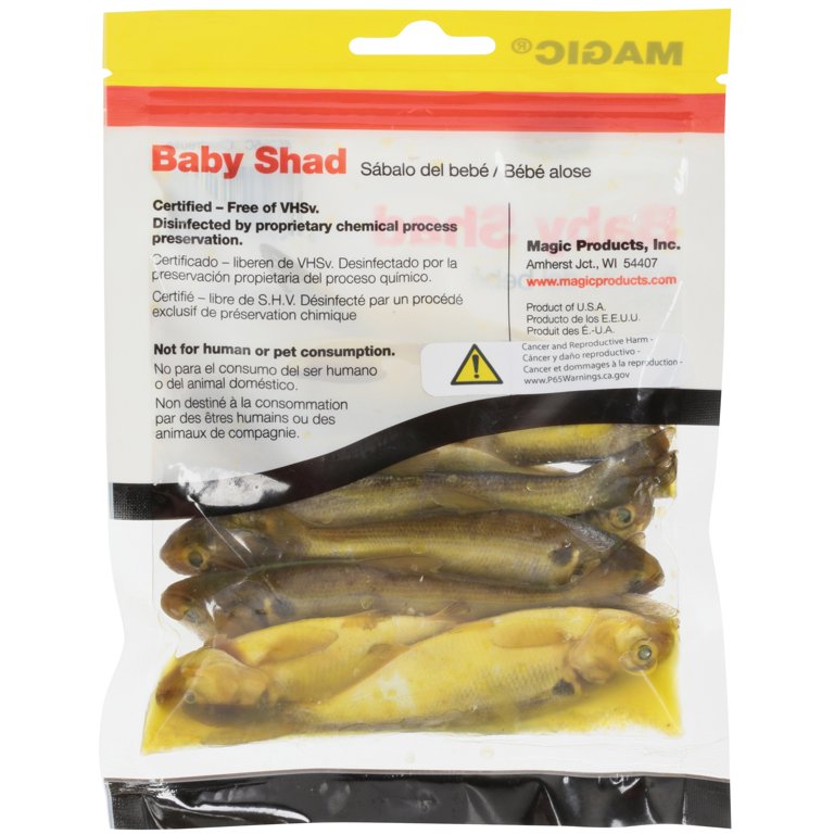 Magic Chartreuse Baby Shad Fishing Bait 4 oz Pouch