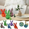 thumbnail image 2 of asddcavvf 3D Printed Easter Bunny Egg Set Hollow Rabbit Ornament Collectible Figure Unique & Home, 2 of 7