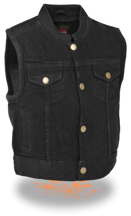 kids denim jacket black