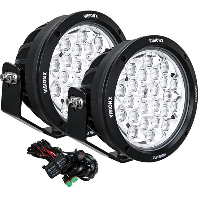 Vision X Lighting CG2-CPM2410KIT 8.7 in. 24 LED CG2 Light Cannon Including Harness Using DTP Connector - Pack of 2