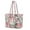 White, variant on MKF Collection Hallie Cotton Women's Botanical Tote Bag, Designer Shopper Purse Handbag by Mia K - Black