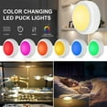 thumbnail image 2 of 6 Pack LED Puck Lights with Remote Control, Wireless Under Cabinet & Closet Lighting, 13 Color Changing Stick-On Tap Lights with 10 Brightness Levels & Timer for Kitchen, Closet, Shelves, 2 of 7