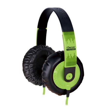 iDance SeDJ500 Headphone - Stereo - Green, Black - Mini-phone - Wired - 32 Ohm - 15 Hz 20 kHz - Gold Plated - Over-the-head - Binaural - Ear-cup - 5.91 ft