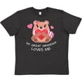 thumbnail image 3 of Inktastic My Great Grandma Loves me- bear and hearts Youth T-Shirt, 3 of 5
