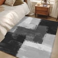 thumbnail image 4 of Area Rug for Living Room, Black Abstract Non-Slip Indoor Large Carpet for Bedroom/Dining Room, Grey Geometric Oil Painting Vintage Ombre Washable Rectangle Floor Mat Runner Rugs - 3 x 5 Ft, 4 of 8