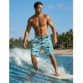 thumbnail image 2 of Ekouaer 9 Inch Mens Swim Trunks with Compression Liner 2 in 1 Board Shorts Quick Dry Bathing Suit with Pockets, 2 of 5