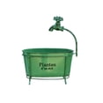 thumbnail image 2 of Jardinière Murale en Fer Vert Vintage pour Robinet, Décor Rustique de Jardin Extérieur avec Bec Verseur Réaliste, Pot de Fleurs en Métal Robuste et Résistant aux Intempéries pour Patio, Cour, Présentation de Paysage de Style Ferme, 2 of 6