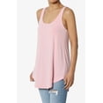thumbnail image 3 of Women's PLUS Tank Tops Scoop Neck Loose Fit Summer Casual Round Hem Sleeveless Tee, 3 of 7