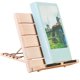 thumbnail image 1 of Soporte De Madera Para Libros, Soporte Ajustable Para Lectura De Libros De Cocina, Soporte Plegable Para Exhibición De Lectura Con Clips De Fijación Para Libros De Cocina, Partitura De Piano Vogacara EL010274-00, 1 of 6