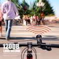 thumbnail image 5 of LQCrafK 120db Electric Bike Horn, Bicycle Horn Loud Bike Bell with Warning Sound Air Horns for Kids Scooters Bikes IPX4 Waterproof, Loud Bike Bell for Adults Kids, 5 of 8