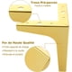 thumbnail image 2 of Juego de 8 patas de sofá doradas de 10 cm, patas doradas para muebles, carga de hasta 600 kg, patas de sofá de metal dorado con 40 tornillos, patas doradas para muebles de 10 cm para sofá, mueble de T, 2 of 5