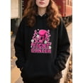 thumbnail image 2 of Creative Breast Cancer Awareness Hoodie for Men and Women, Unisex Pullover Hooded Sweatshirt, Comfortable Cotton Poly Blend, Support and Awareness Casual Outfit, 2 of 5